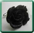 Black Resin Rose Cufflinks