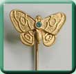 Jewelled Butterfly Tie Pin