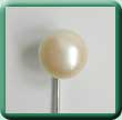Round Simulated Pearl Tie Pin