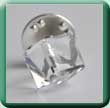 Clear Crystal Cube Tie Tack
