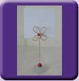 Wire Flower  Place Card Holder