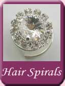 Hair Spirals, twists, jewels, gems, coils