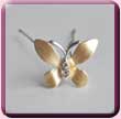 Pointed Wing Shimmer Butterfly Hair Pin