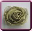 Olive Green Rose Fold Fascinator Hair Clip