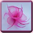 Bright Pink Triple Petal Flower Fascinator
