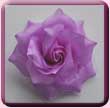 Lilac Shiny Rose Hair Clip