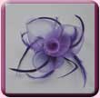 Lilac Purple Triple Petal Flower Fascinator