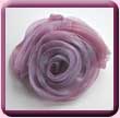 Lilac Triple Rose Fold Fascinator Hair Clip