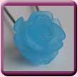Frosted Resin Rose Hair Pin