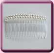 Crystal Double Pearl Line Comb
