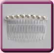 Pearl Crystal Line Comb
