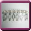 Pearl Oval Line Comb