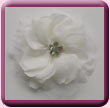 Off White Diamante Centred Flower Fascinator/Hair Clip