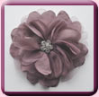 Mauve Diamante Centred Flower Fascinator/Hair Clip