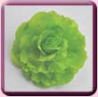 Lime Green Satin Rose Fascinator