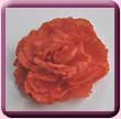 Orange Frilly Rose Fascinator