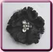 Black Jewel Flower Fascinator