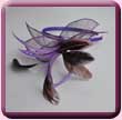 Purple Sinamay Lily Fascinator