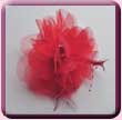 Bright Red Tutu Flower Fascinator