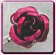 Pink Metal Rose Hair Pin