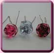 Glass Rose Hair Pins