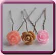 Resin Rose Hair Pin