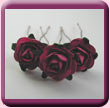 Paper Rose Hair Pin