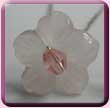 Rose Quartz Flower Hair Pin