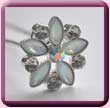 Opalesque Flower Hair Pin