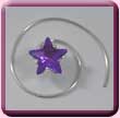 Purple Claw Set Crystal Star Hair Spiral